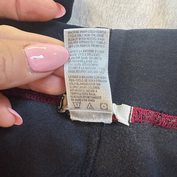 DKNY Velour Wide Leg Lounge Pants Sweatpants size Medium Black - Picture 8 of 10